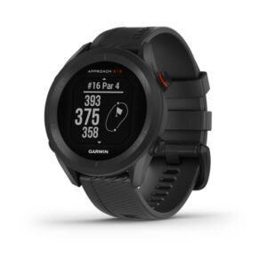 Garmin Approach S12 GPS golf watch showing hole distance screen